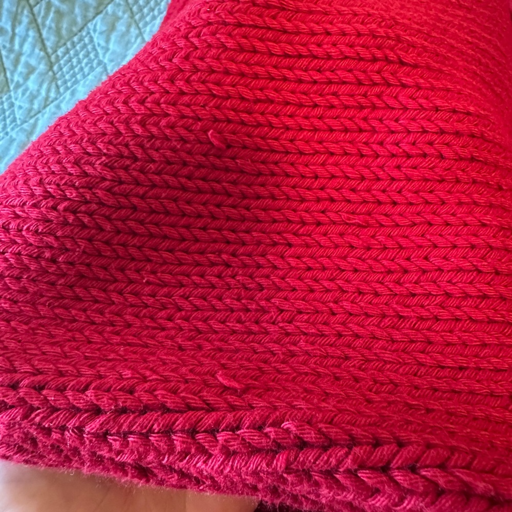 Babaa Organic Cotton Cardigan 22 Persephone Red - Picture 12 of 13